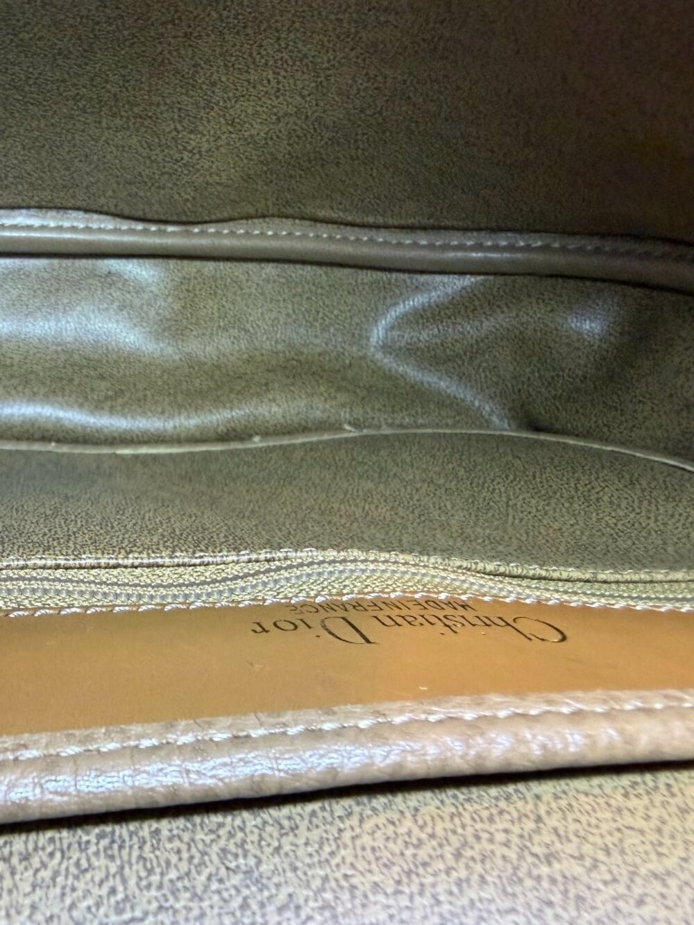 Vintage Christian Dior CD Logo Leather Shoulder Bag - Picture 7 of 10